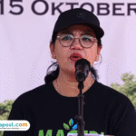 Foto: Wali Kota Semarang, Agustina Wilujeng saat sambutan dalam acara penanaman pohon Program Mageri Segoro (sumber: Instagram resmi Pemkot Semarang)