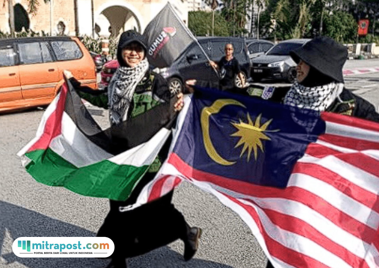 Foto: kakak-beradik asal Malaysia, Heliza Helmi dan Hazwani Helmi jadi aktivis dalam bantuan kemanusiaan Global Sumud Flotilla (sumber: Instagram)