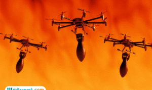 Foto: salah satu produk bisnis sektor pertahanan, drone pembawa bom udara (sumber: istock)