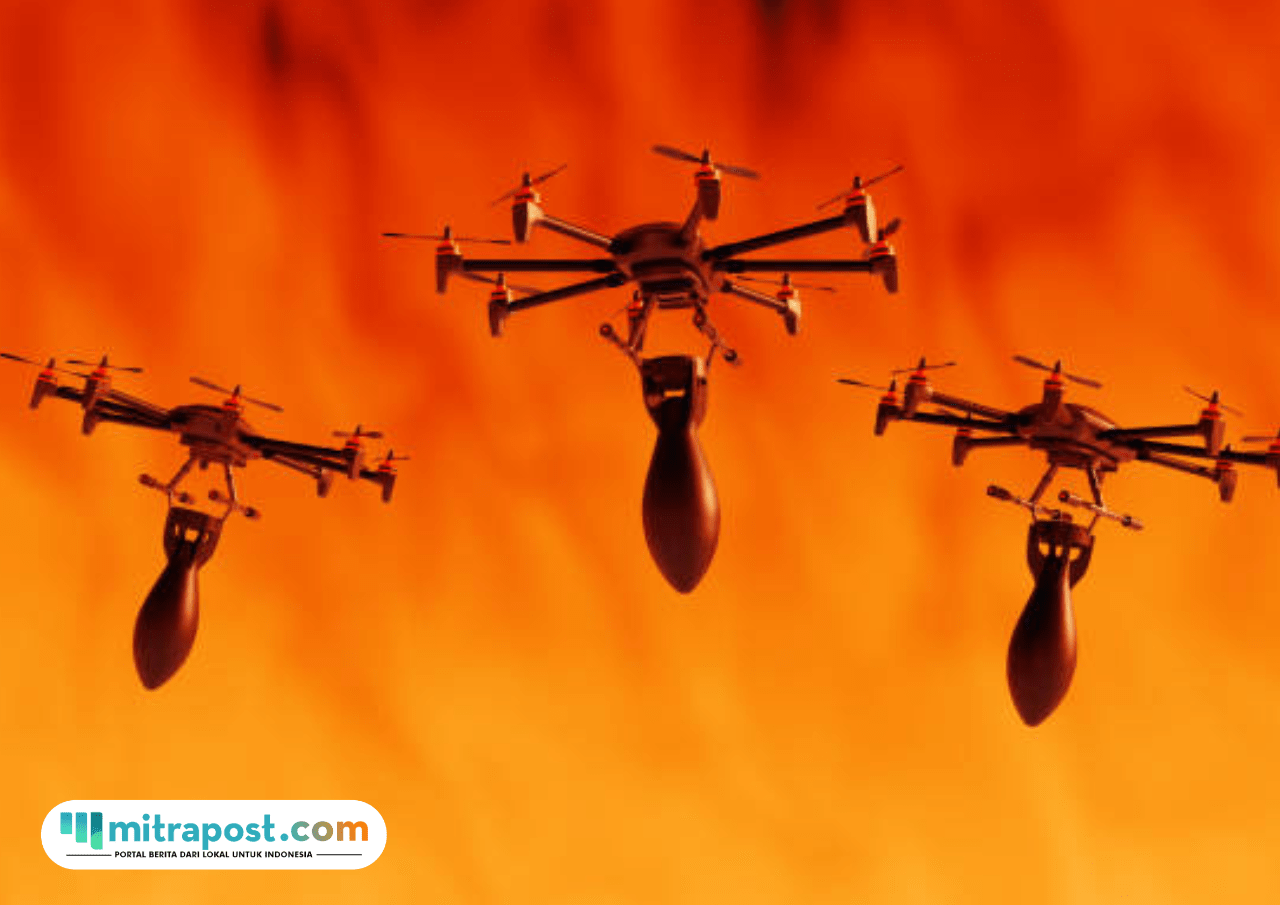 Foto: salah satu produk bisnis sektor pertahanan, drone pembawa bom udara (sumber: istock)
