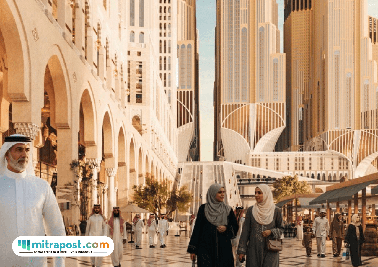 Foto: Desain Gerbang Raja Salman (sumber: akun X Inside the Haramain)