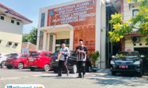 Foto : Kantor pusat layanan haji dan umrah di Kemenag Pati. (Sumber. Mitrapost.com/ Ilham)