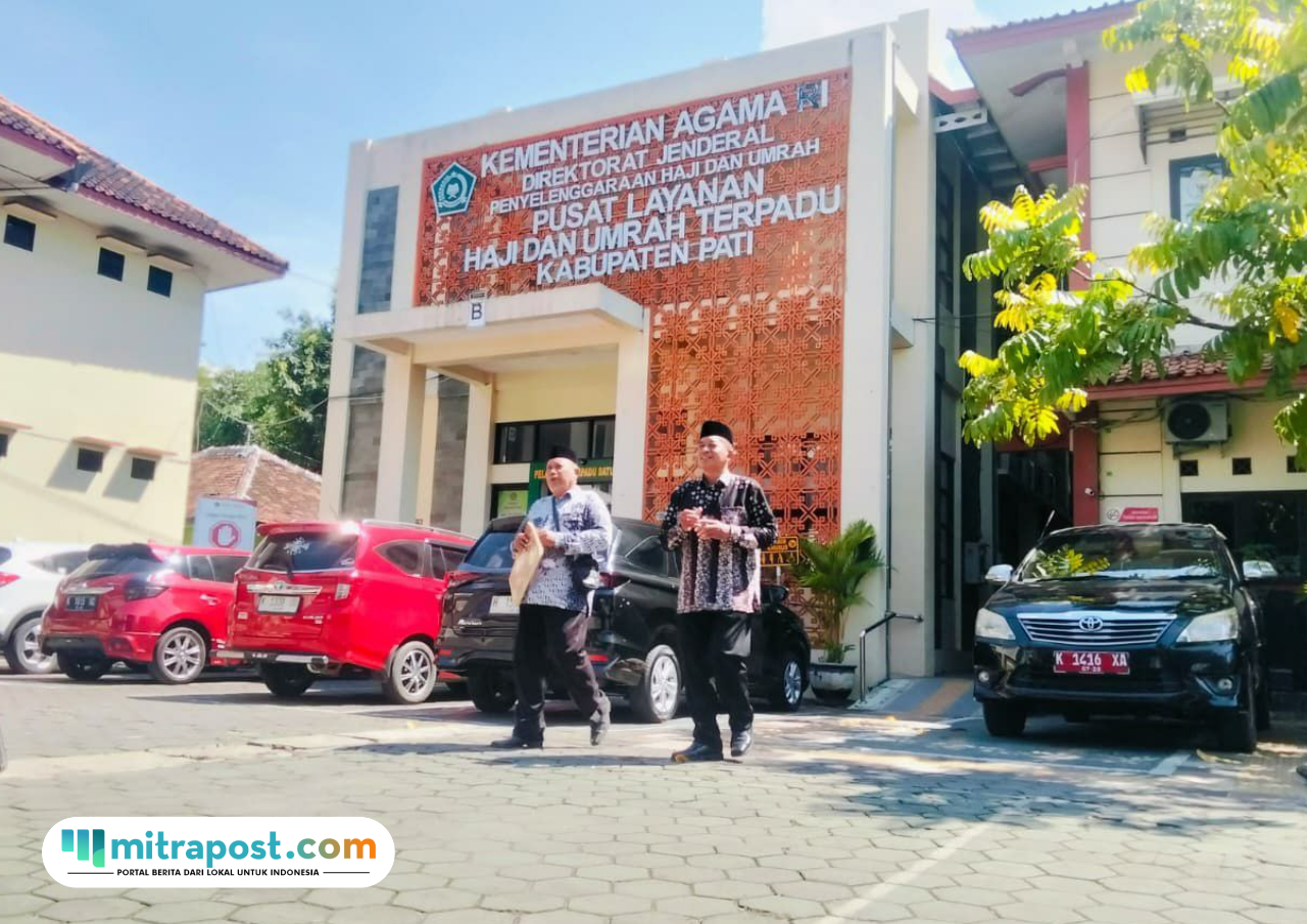Foto : Kantor pusat layanan haji dan umrah di Kemenag Pati. (Sumber. Mitrapost.com/ Ilham)