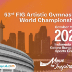 Foto: Pamflet World Artistic Gymnastics Championships 2025 (sumber: Jakartagymnastics 2025)