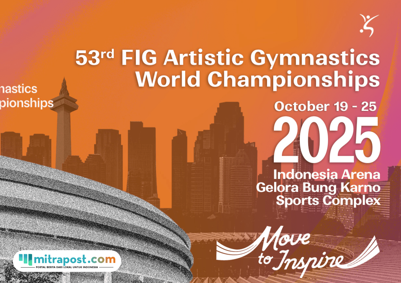 Foto: Pamflet World Artistic Gymnastics Championships 2025 (sumber: Jakartagymnastics 2025)