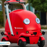 Foto: Robot Dot pengantar barang online (sumber: DoorDash)