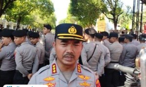 Foto: Kapolresta Pati Kombes Pol Jaka Wahyudi saat diwawancara oleh awak media (Mitrapost.com/ Kafi)