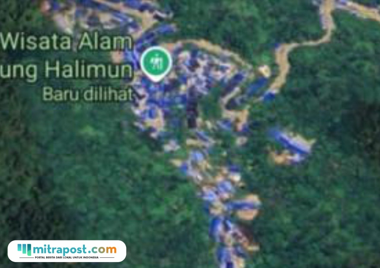 Taman Nasional Gunung Halimun Salak (TNGHS) dikepung tenda biru jika dilihat dari citra satelit Google Maps/istimewa Taman Nasional Gunung Halimun Salak (TNGHS) dikepung tenda biru jika dilihat dari citra satelit Google Maps/istimewa