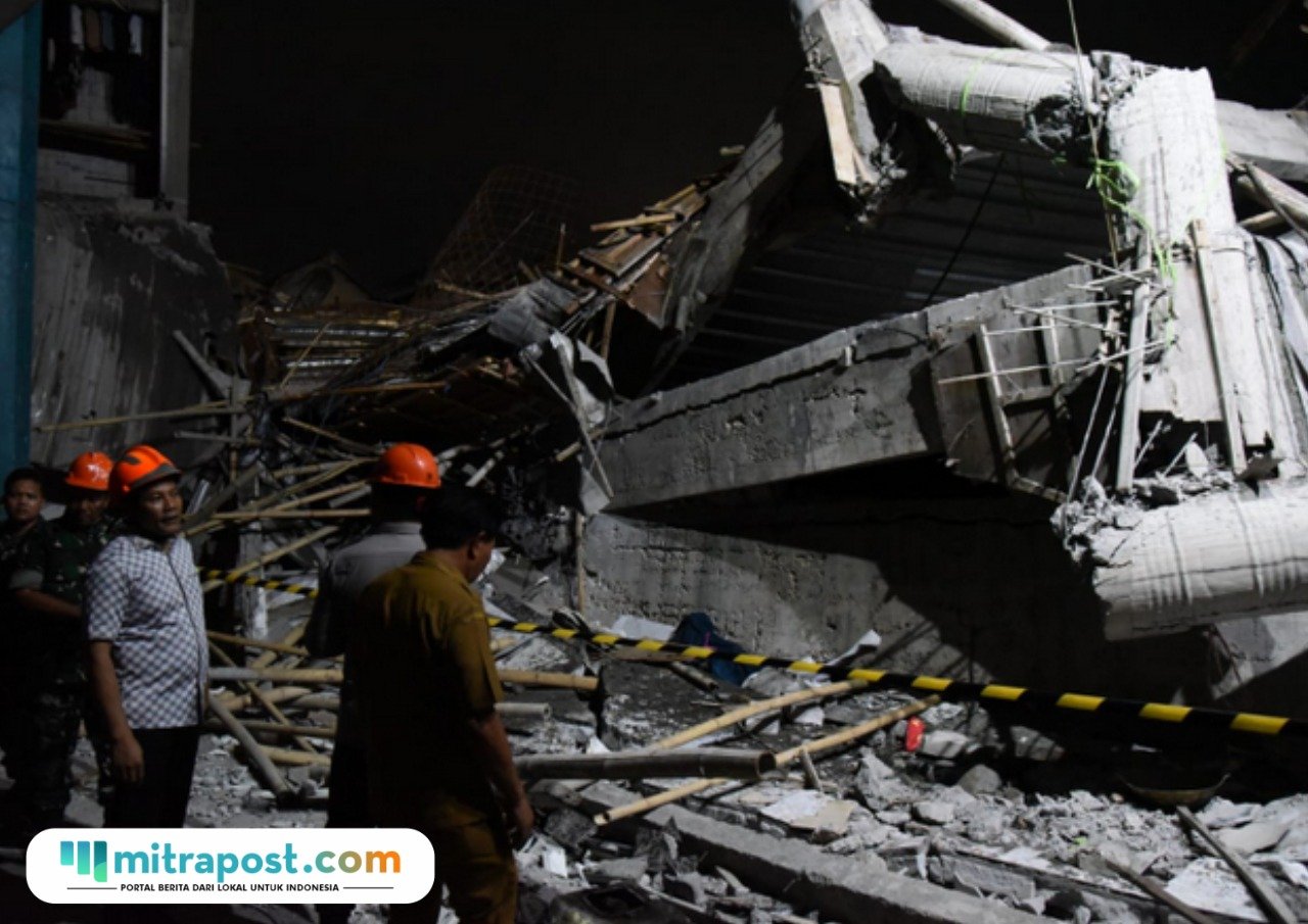 Kondisi reruntuhan ambruknya Ponpes Al Khoziny/sidorajokab