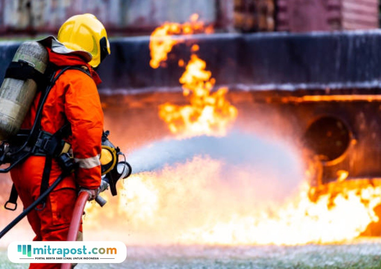Ilustrasi kapal terbakar/istock