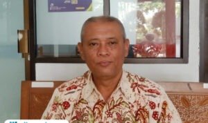 Foto: Kepala BPBD Kabupaten Pati Martinus Budi Prasetya saat ditemui di kantornya (Mitrapost.com/ Kafi)