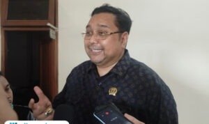 Foto: Wakil Ketua Pansus Hak Angket DPRD Kabupaten Pati, Joni Kurnianto usai pansus (Mitrapost.com/ Kafi)