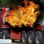 Ilustrasi mobil tangki BBM terbakar/istock Ilustrasi mobil tangki BBM terbakar/istock