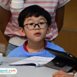 Foto: Theodore Kwan saat Mengikuti Kuliah Kimia Dasar di NTU (sumber: Instagram)