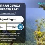 Prakiraan cuaca Kabupaten Pati Selasa, 11/11/2025