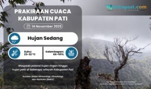Prakiraan Cuaca 14 November di Pati Prakiraan Cuaca 14 November di Pati
