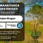 Cuaca Pati Esok Hari Berpotensi Hujan Ringan, Sedia Payung Sebelum Bepergian!