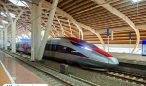 Ilustrasi kereta cepat Whoosh /istock