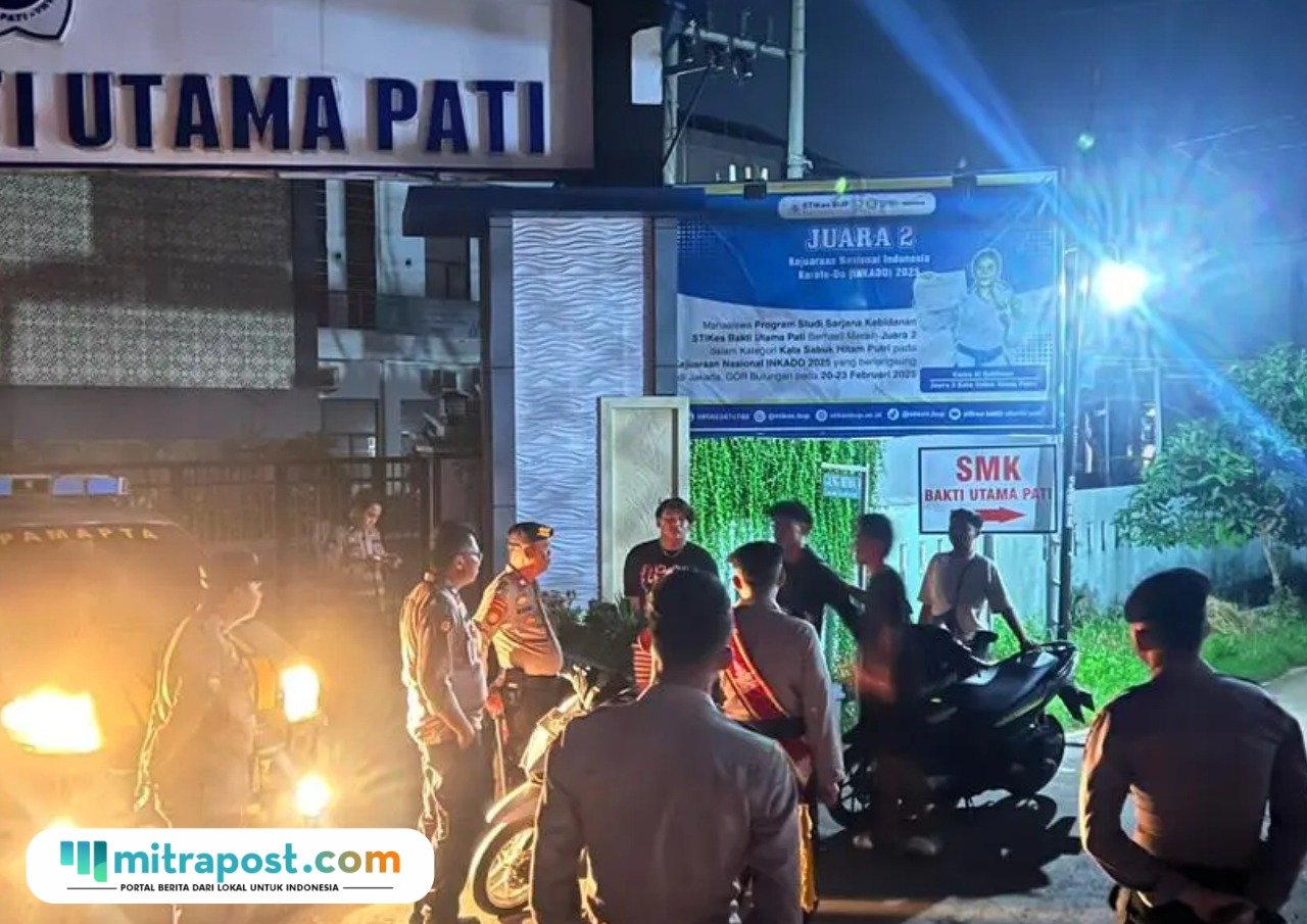 Petugas bergerak menuju lokasi untuk mencegah potensi bentrokan/humas polri Pati