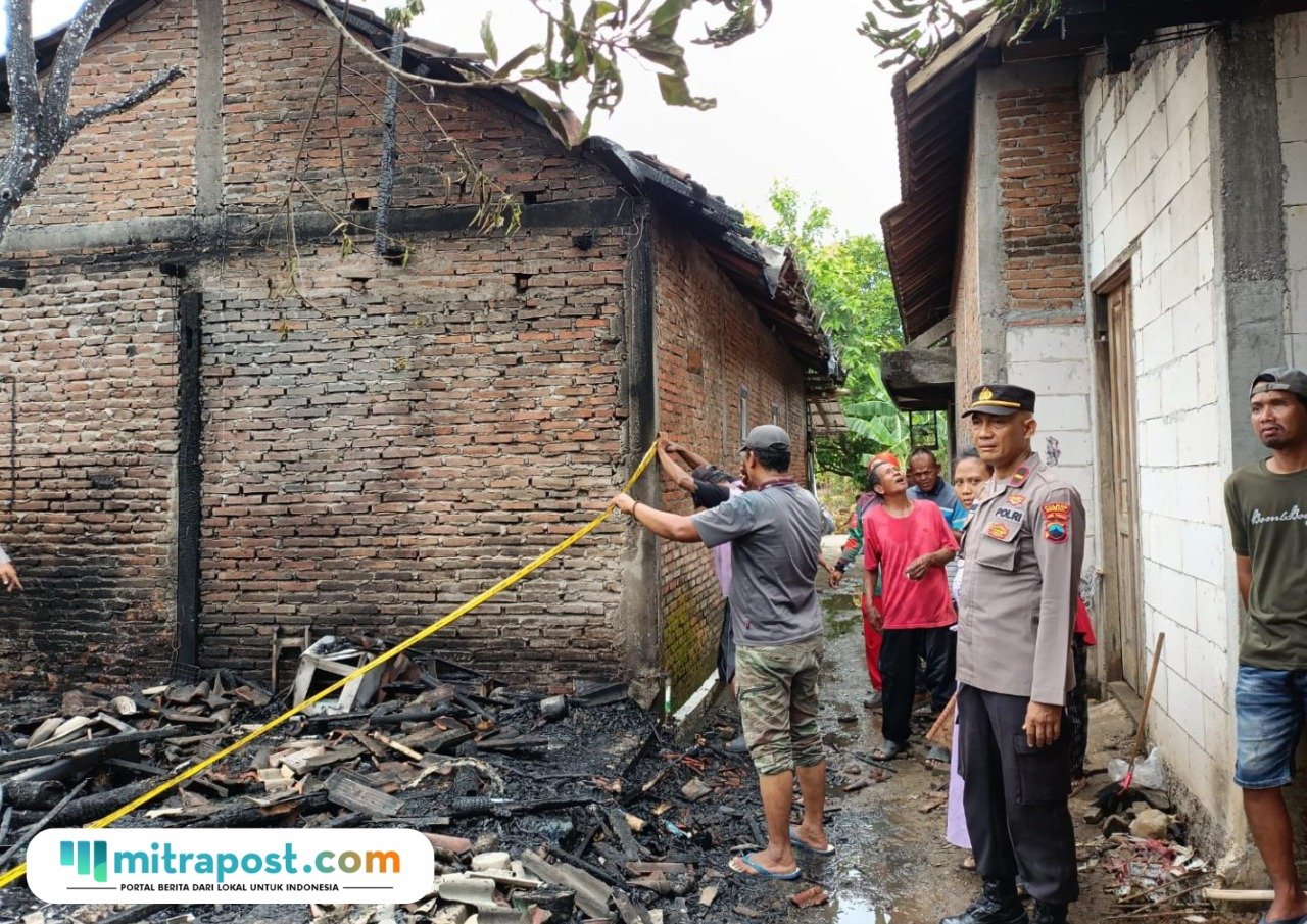 Lokasi Kebakaran Rumah di Demak/tribatranews