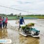 Foto : Sejumlah petani di Desa Dukuhmulyo Kecamatan Jakenan mengikuti pelatihan Rice Transplanter, Rabu (12/11/2025). (Sumber. Mitrapost.com/ Ilham)