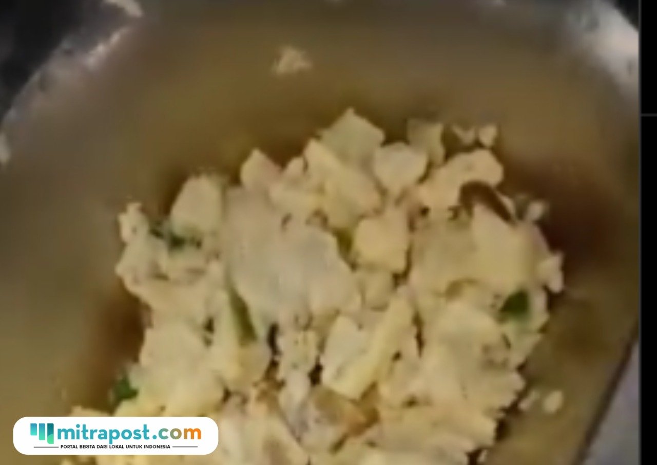 Cacing tanah hidup di menu MBG/tangkap layar