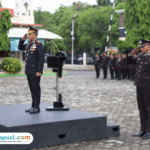 pati-hari-pahlawan Foto: Wakapolresta Pati AKBP Petrus Parningotan Silalahi memimpin upacara Hari Pahlawan di halaman Mapolresta Pati (Mitrapost.com/ Polresta Pati)