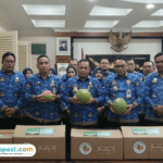 Foto : Bupati Pati, Sudewo beserta jajarannya tengah mempromosikan jeruk pamelo. (Mitrapost.com/ Ilham) Pemkab Pati