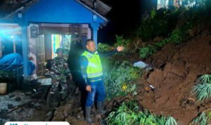 Foto : Kejadian tanah longsor di Desa Jrahi Kecamatan Gunungwungkal Pati, belum lama ini. (Dok. Polsek Gunungwungkal)