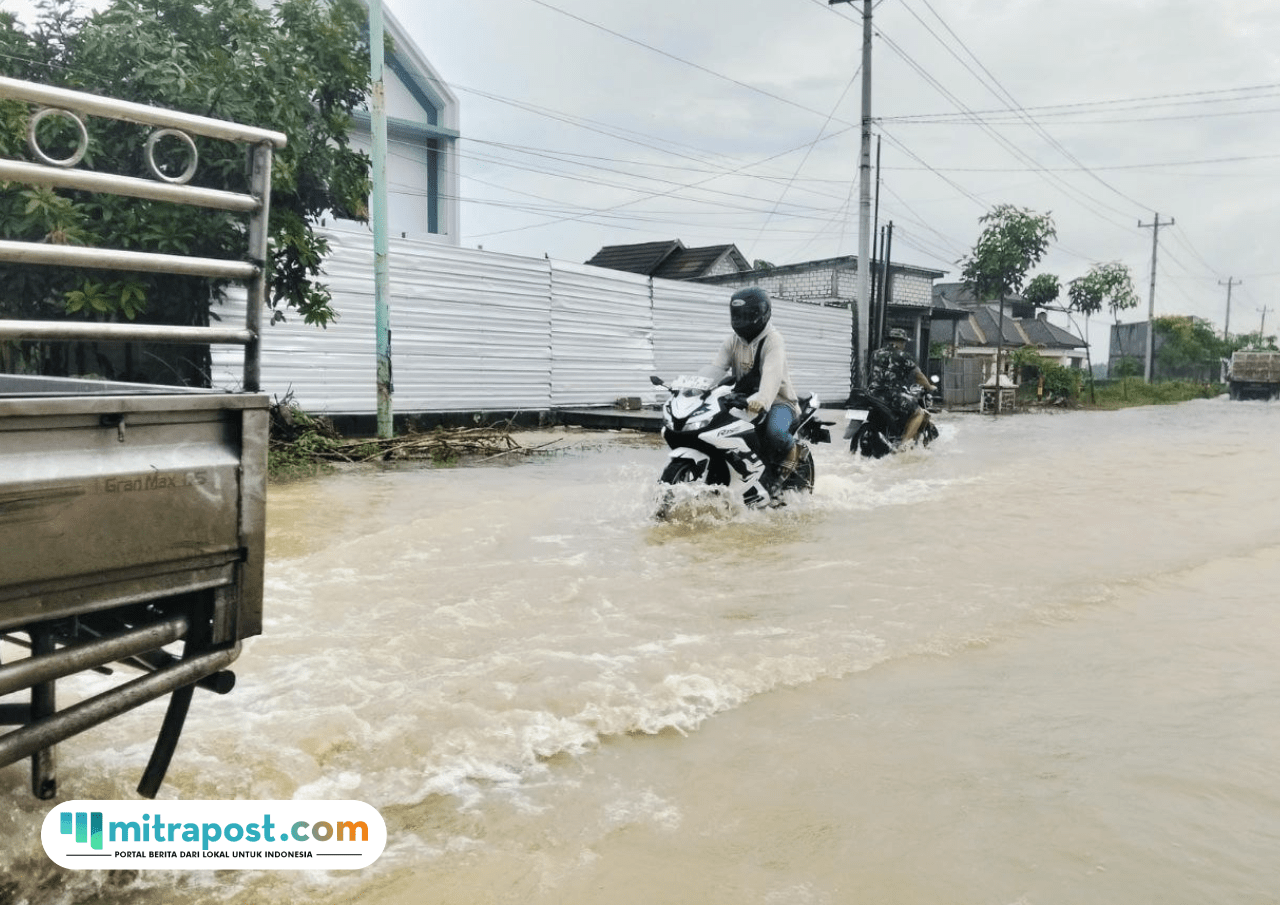 Foto : Jalur alternatif Pati-Rembang tepat Desa Tondomulyo, Kecamatan Jakenan. (Sumber. Mitrapost.com/ Ilham)