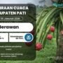 Cek Cuaca Kabupaten Pati Senin, 5 Januari 2026