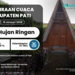 Prakiraan Cuaca Pati Senin 19 Januari 2026, Berpotensi Hujan Ringan