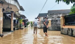 Foto : Kondisi banjir di Desa Doropayung, Kecamatan Juwana. (Sumber. Mitrapost.com/ Ilham)
