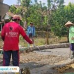 Foto : Perbaikan Jalan Desa Wukirsari Kecamatan Tambakromo Pati. (Dok. Warga Desa Wukirsari)