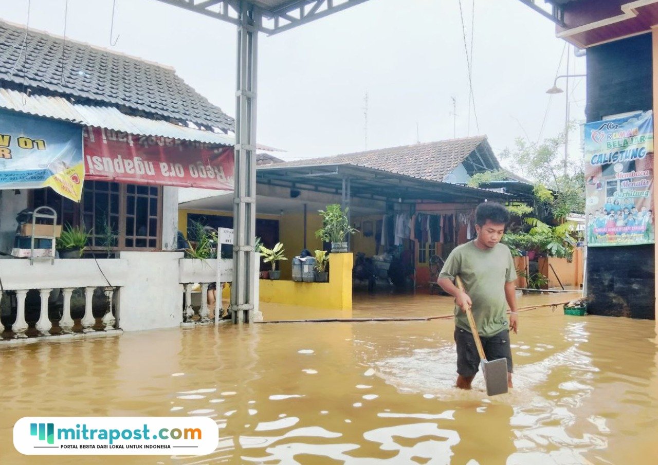 Foto : Kondisi banjir di Desa Semampir, Kecamatan Pati. (Sumber. Mitrapost.com/ Ilham) Pati Kota