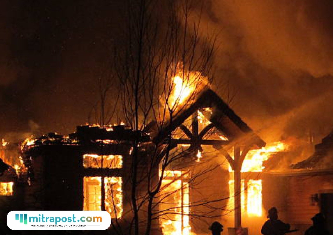 Ilustrasi kebakaran rumah/istock Pasangan Suami Istri