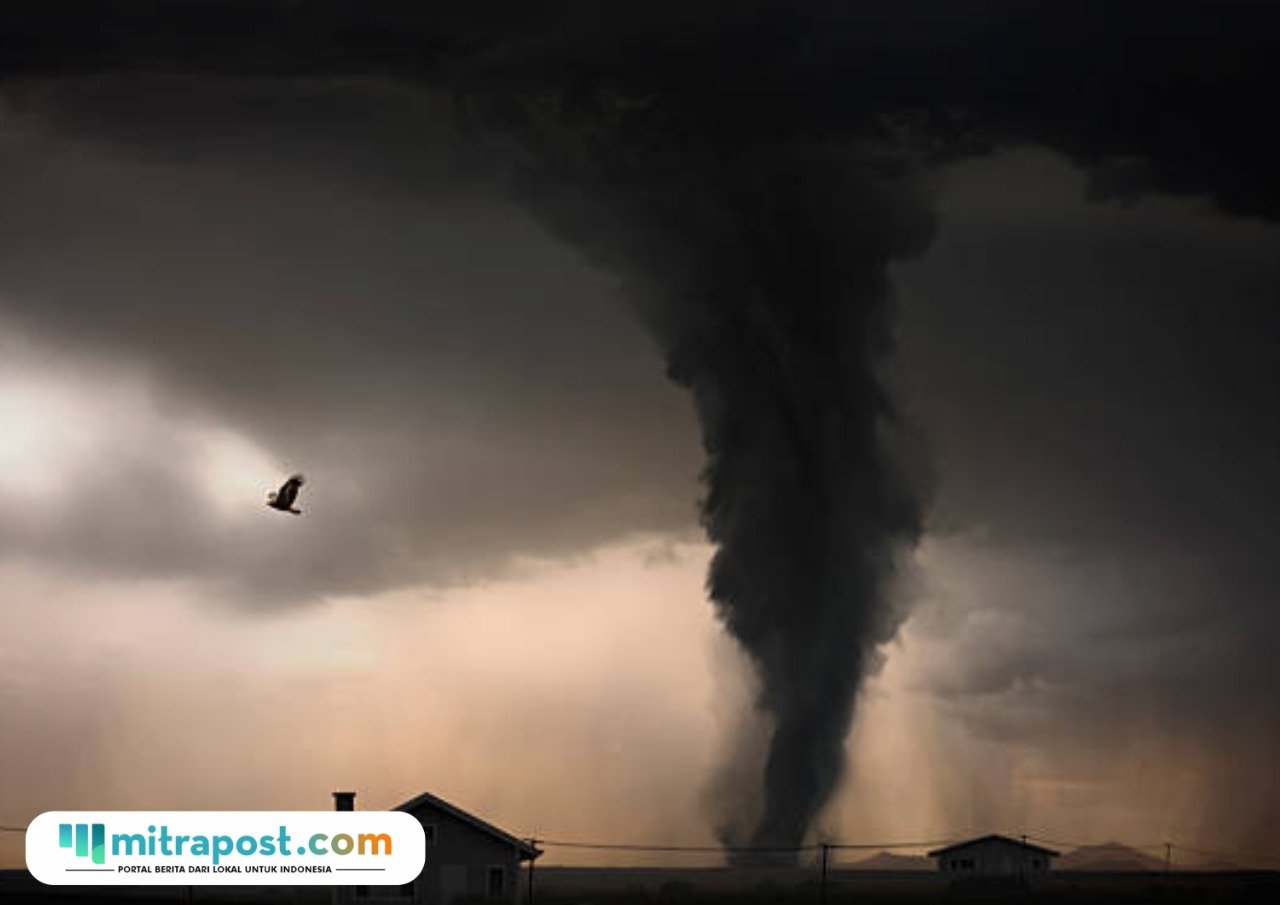 Ilustrasi angin puting beliung/istock