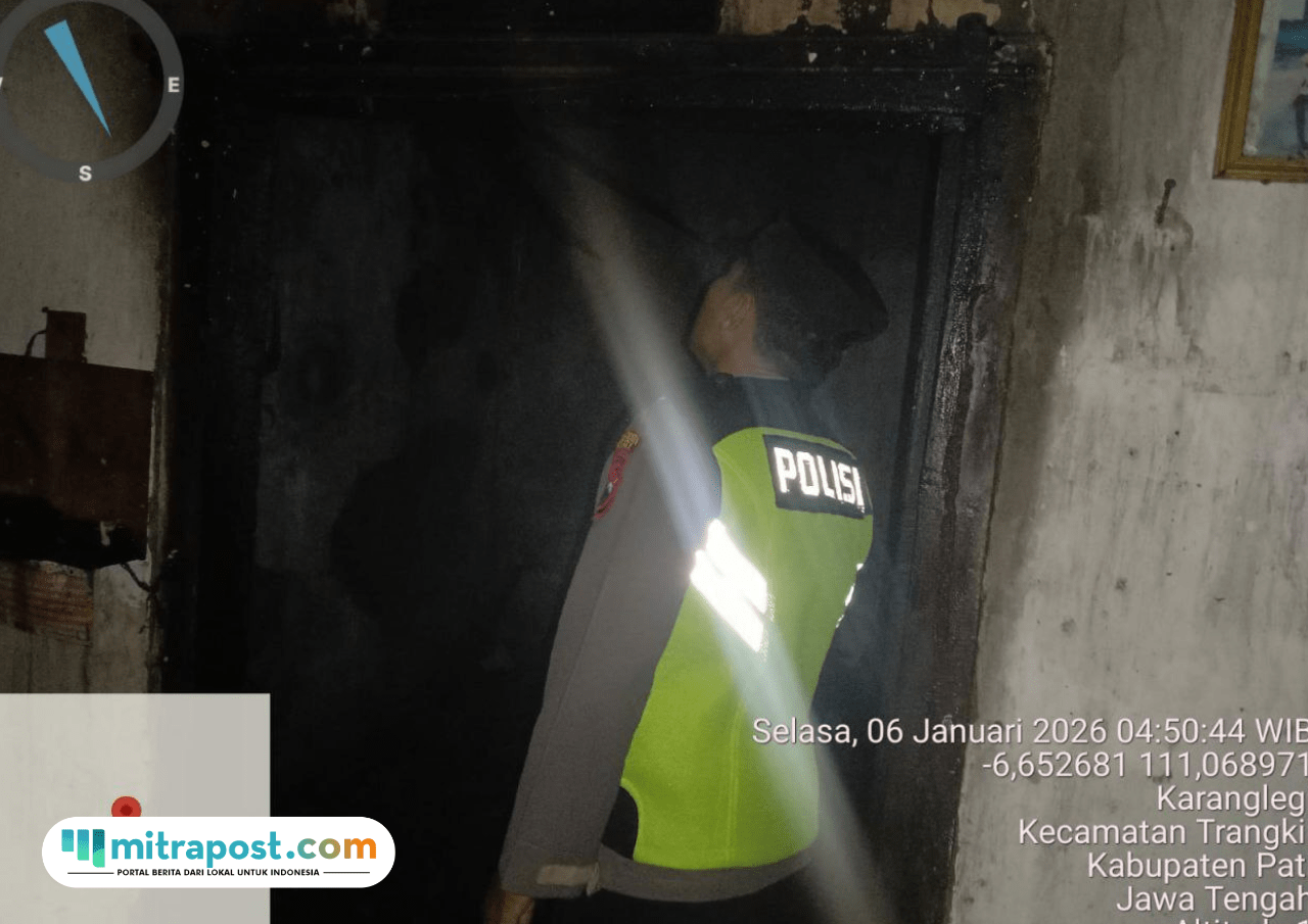 Rumah Warga Trangkil Pati Terbakar, Diduga Korsleting Listrik