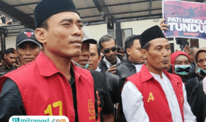 Foto : Dua Pentolan AMPB, Supriyono alias Botok dan Teguh Istiyanto. (Sumber. Mitrapost.com/ Ilham)