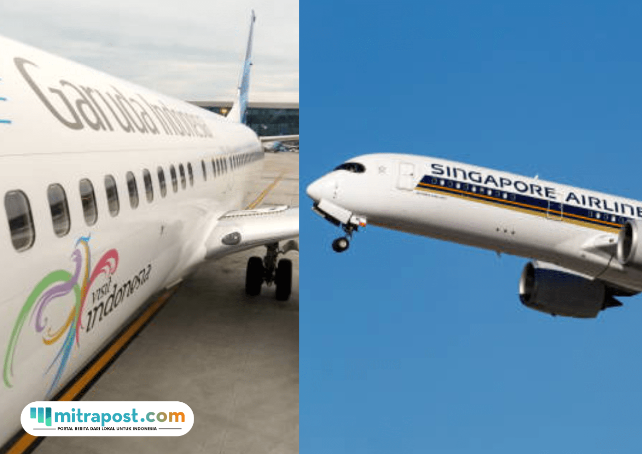 BPI Danantara Soroti Frekuensi Penerbangan Garuda Indonesia dan Singapore Airlines yang Timpang