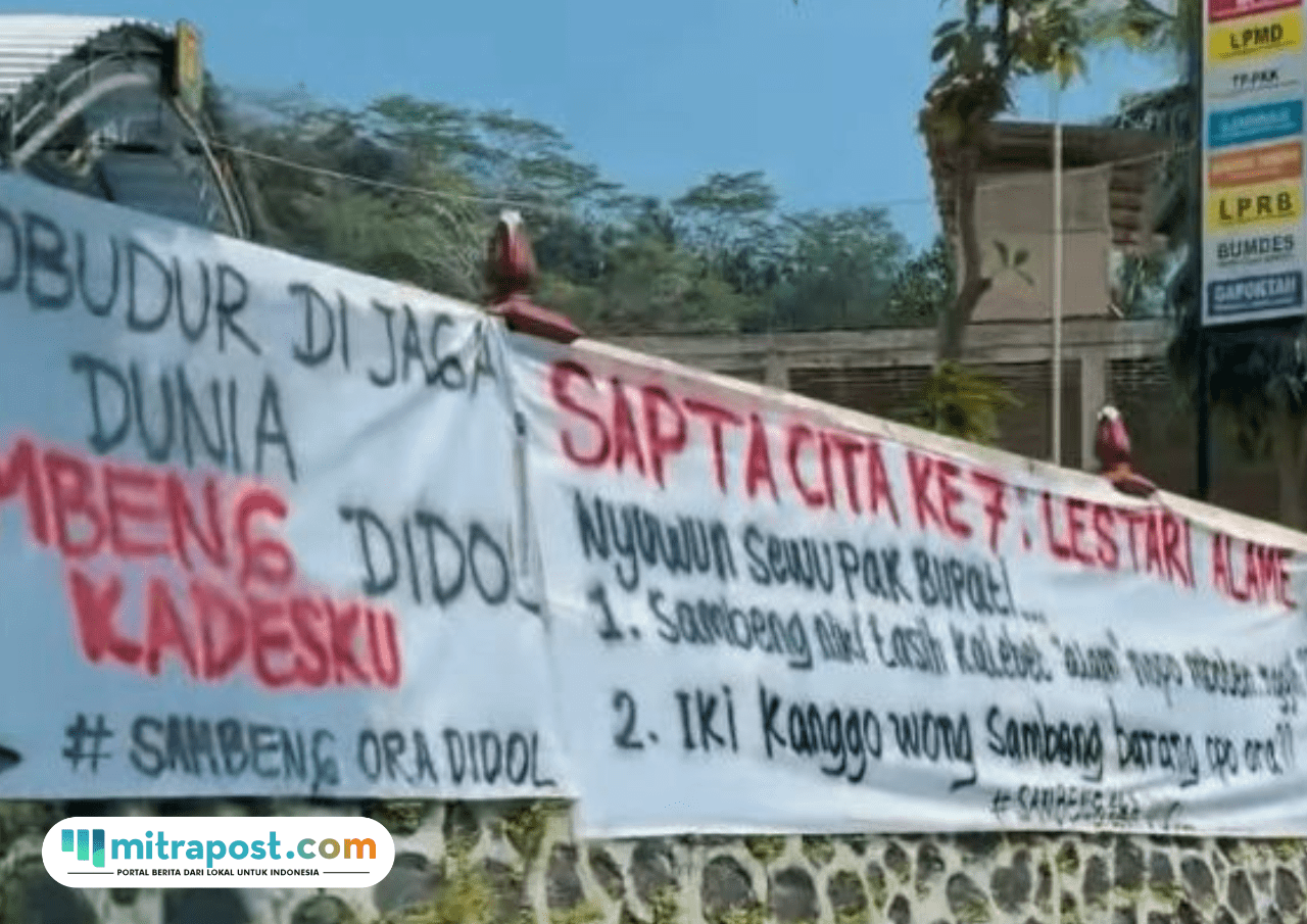 Warga Desa Sambeng Borobudur Lakukan Penolakan Terkait Tambang Tanah Uruk Proyek Tol Jogja-Bawen