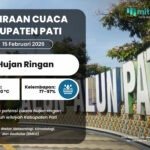 Prakiraan Cuaca Kabupaten Pati Akhir Pekan Diselimuti Hujan Ringan Secara Menyeluruh