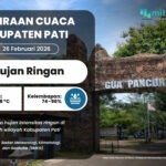 Cuaca di Pati Esok Hari Diperediksi Hujan Ringan Sejak Dini Hari Hingga Pagi