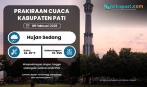 Prakiraan Cuaca Pati pada Awal Ramadan: Hujan Ringan hingga Sedang Prakiraan Cuaca Pati pada Awal Ramadan: Hujan Ringan hingga Sedang