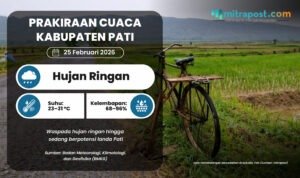 Hujan Ringan hingga Sedang Berpotensi Guyur Pati Besok Hujan Ringan hingga Sedang Berpotensi Guyur Pati Besok