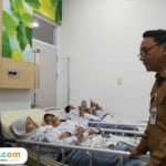 Foto : Kondisi siswa SMK N 4 Pati saat dirawat di RS KSH. (Sumber. Mitrapost.com/ Ilham)
