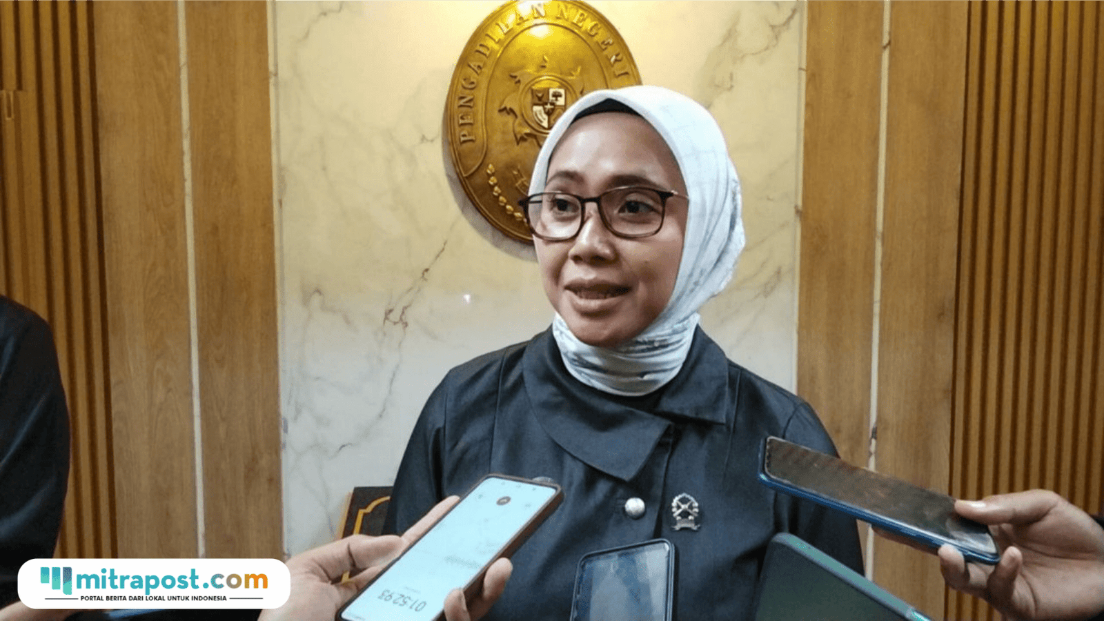 Foto : Juru Bicara (Jubir) Pengadilan Negeri Kelas IA Pati, Retno Lastiani. (Sumber. Mitrapost.com/ Ilham) Sidang