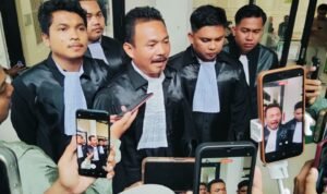 Foto : Penasehat Hukum Supriyono alias Botok dan Teguh Istiyanto, Esera Gulo. (Sumber. Mitrapost.com/ Ilham)