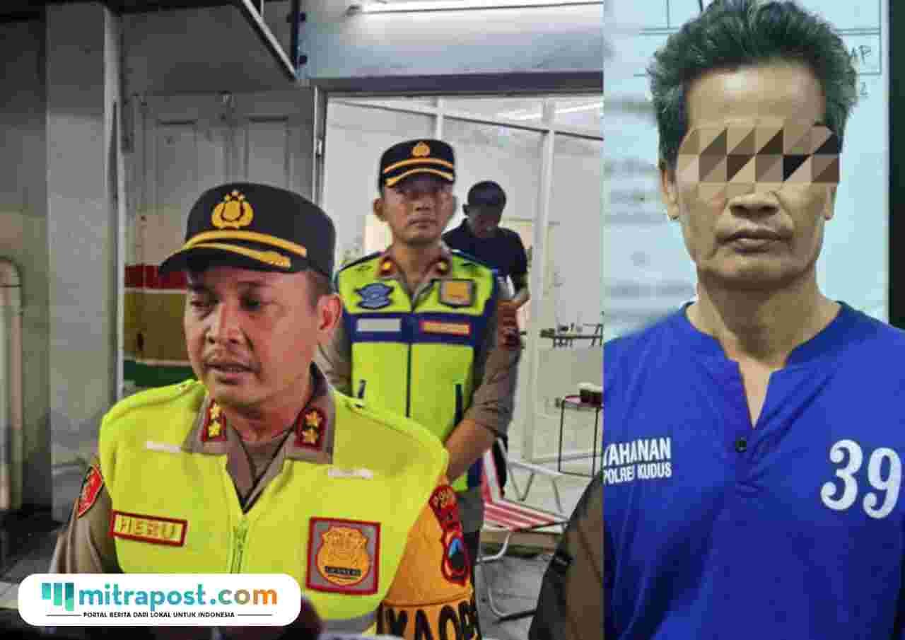 Kapolres Kudus AKBP Heru Dwi Purnomo (kiri) - tersangka (kanan) /Polres Kudus