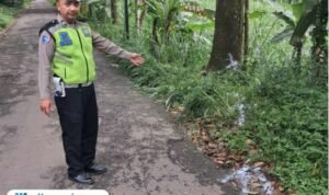 TKP kecelakaan tunggal/Polrestabes Semarang